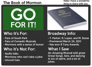 Illustration for article titled TAY REVIEW MUSICAL EDITION: THE BOOK OF MORMON